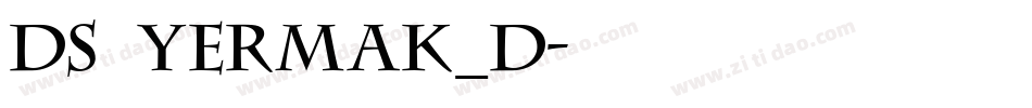 DS Yermak_D字体转换